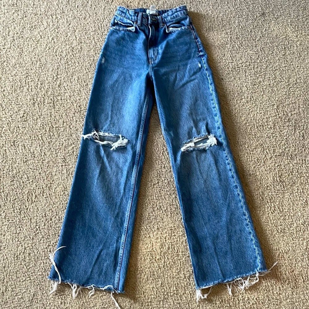 H&M high waisted flare jeans